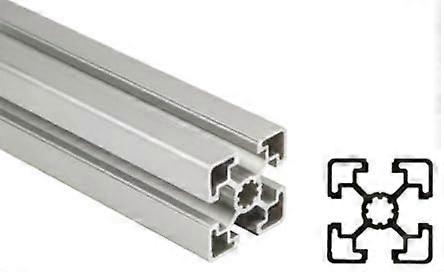 MGE Alu Strebenprofil 45x45mm, 4-Fach Nut 10mm, 3000mm Length, Aluminum Framing Profile for Structural Applications
