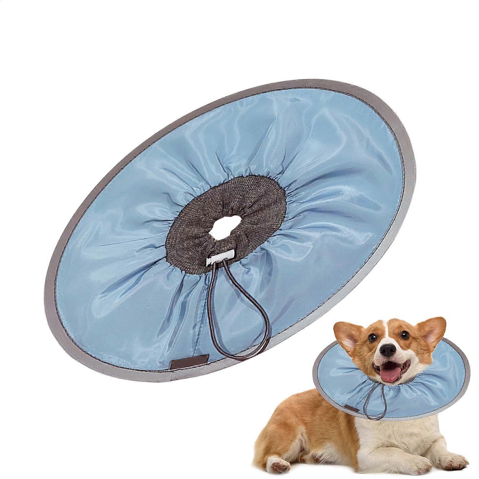 Cat Recovery Collar  Cat Cone Collar, Soft, Comfortable, Elizabethan Collar, Soft Cat Cone Collar for Cats, Kittens and Puppies blue L