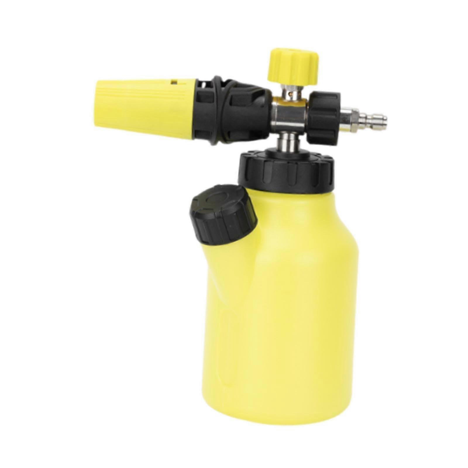 High-Pressure Foam Sprayer for Car Wash, 1L Portable Foam Cannon with 1/4-Inch Quick Connect, Adjustable Spray Nozzle