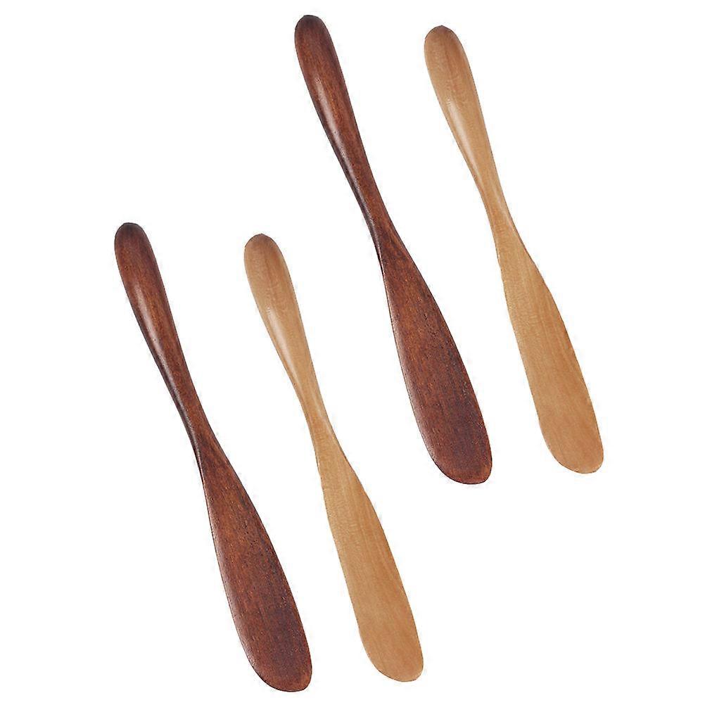 Mask Applicator Cosmetics Scrapers Reduce Confusion Wood 4Set