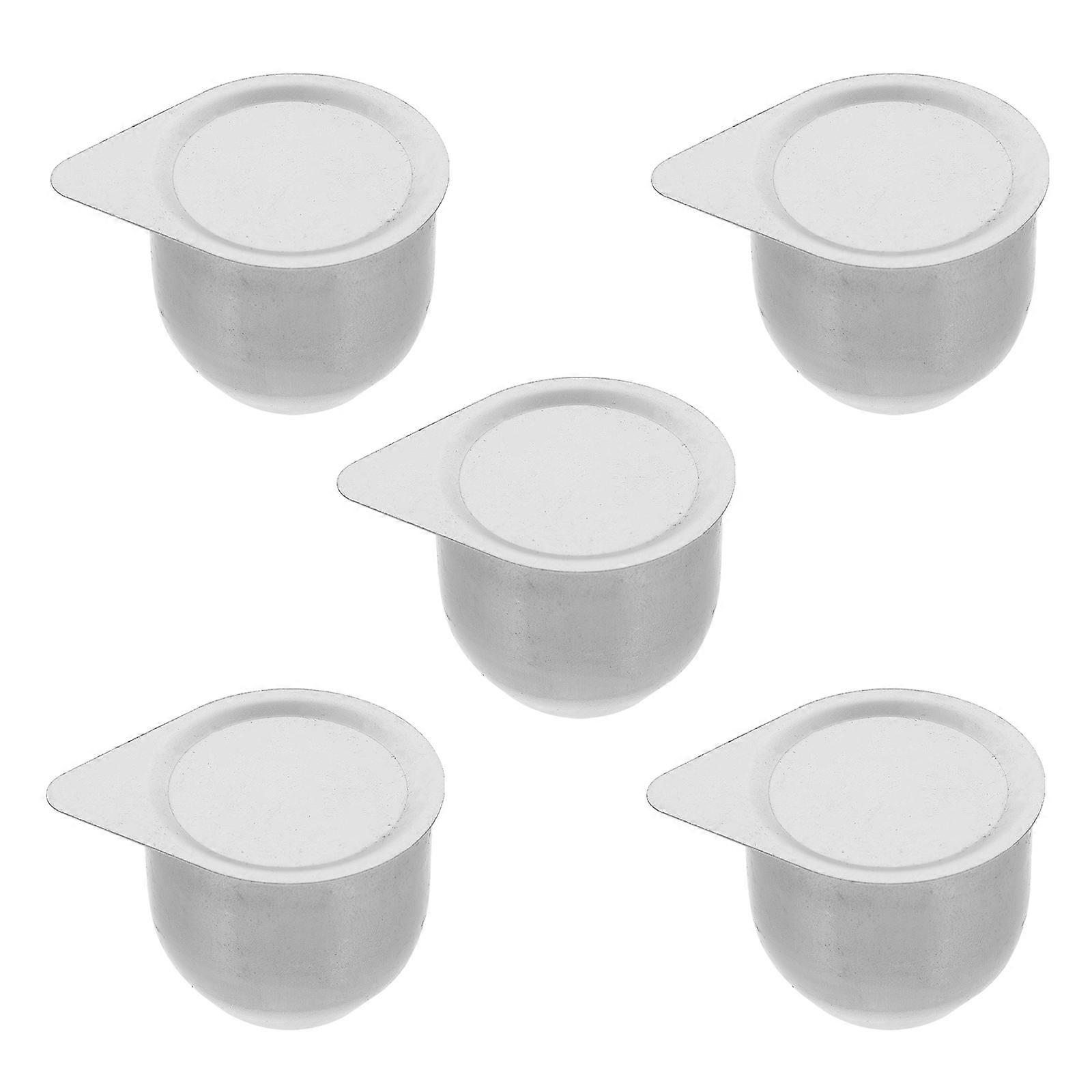 Practical Nickel Crucible with Lid for Laboratory Use High Purity and Thermal Stability 5 Pieces