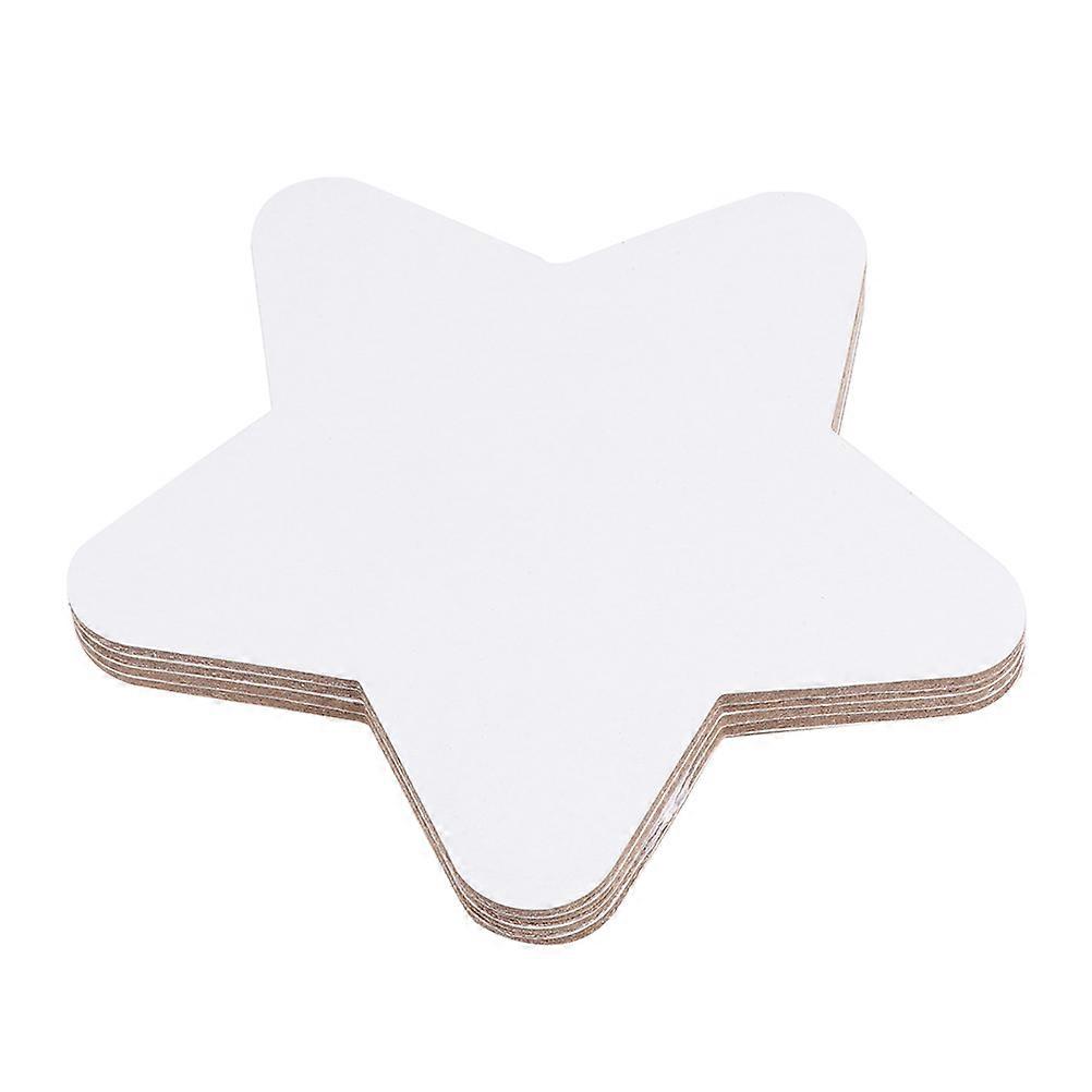 4pcs Star Shape Stretched Canvas Panels, Round Edge Cotton Boards for Acrylic Painting, Safe Design for Students, Hobbyists, and Beginners