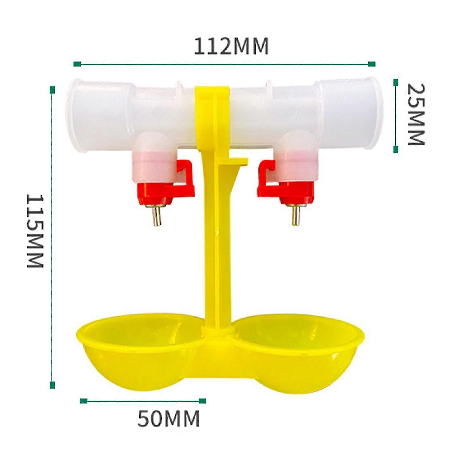 Chicken Waterer Cups 10pcs Automatic Chicken Water Cups for Poultry Float Style Gravity Chicken Watering System, Water Feeder