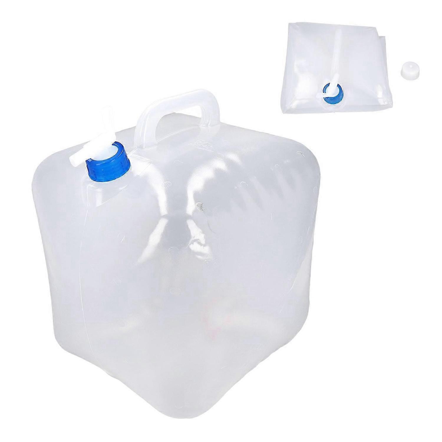 2Pcs Collapsible Water Container 20L Large Capacity LDPE with Spigot for Laboratory