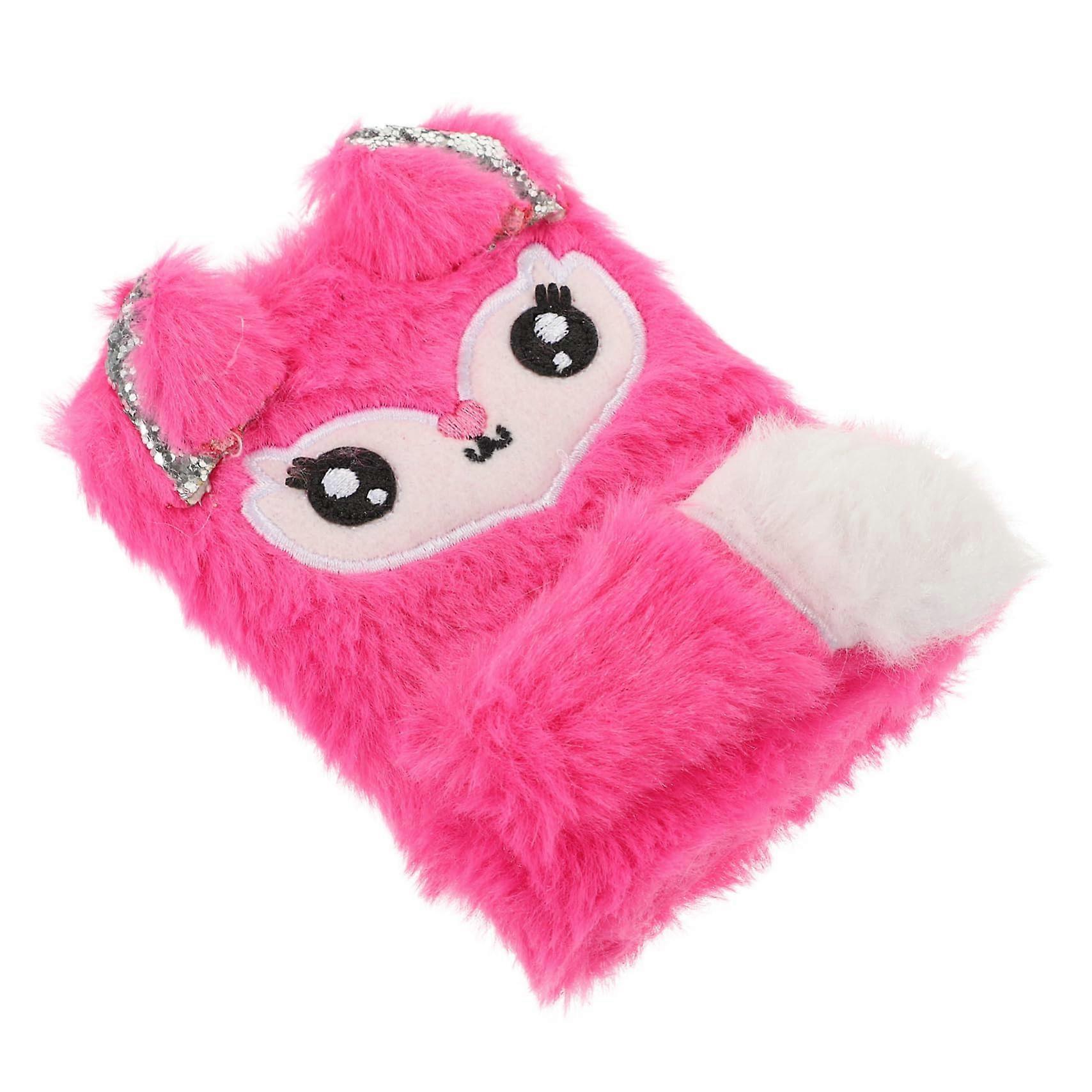 Multifunctional notebook Cartoon plush notebook for girls and boys diary