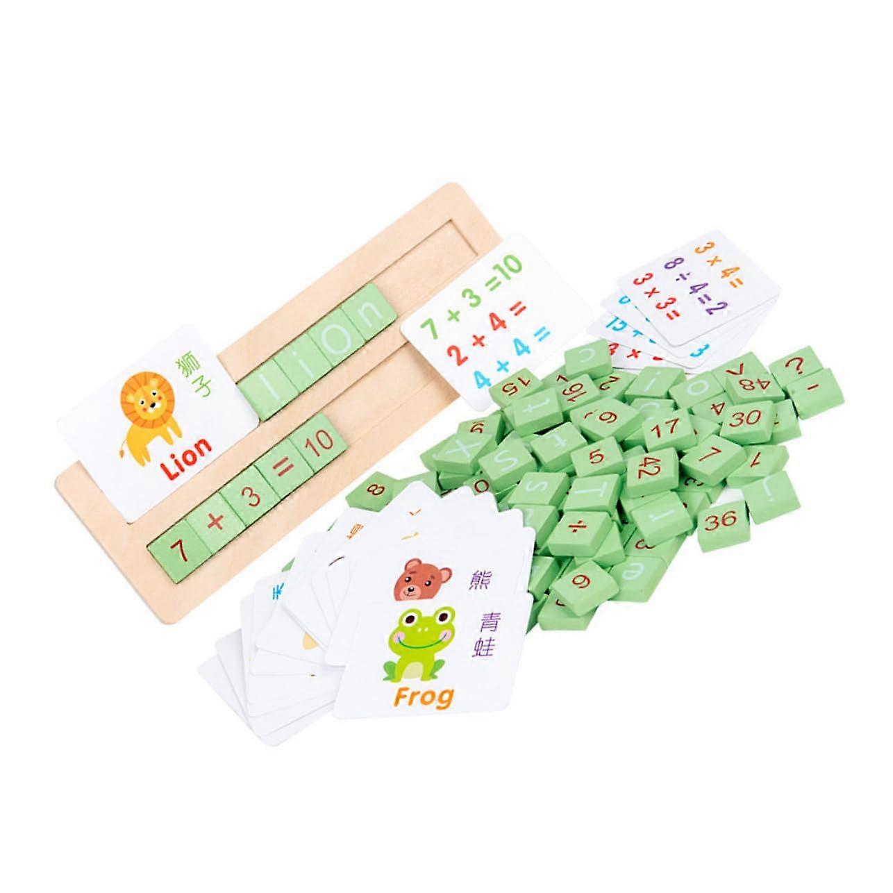 Wooden Alphabet Learning Toy Set for Preschool and School Readiness, Safe Letter Recognition