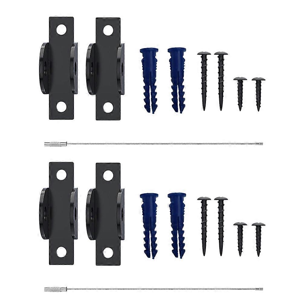Furniture Anchor Plastic Material Prevent Furniture Tip-Over Closet Desk Household Users 2Sets
