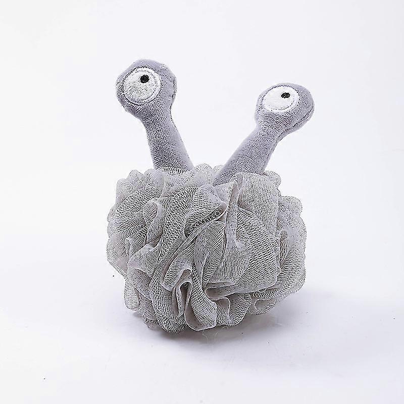 1pc Cartoon Sponge Bath Ball Shower Gel (grigio)