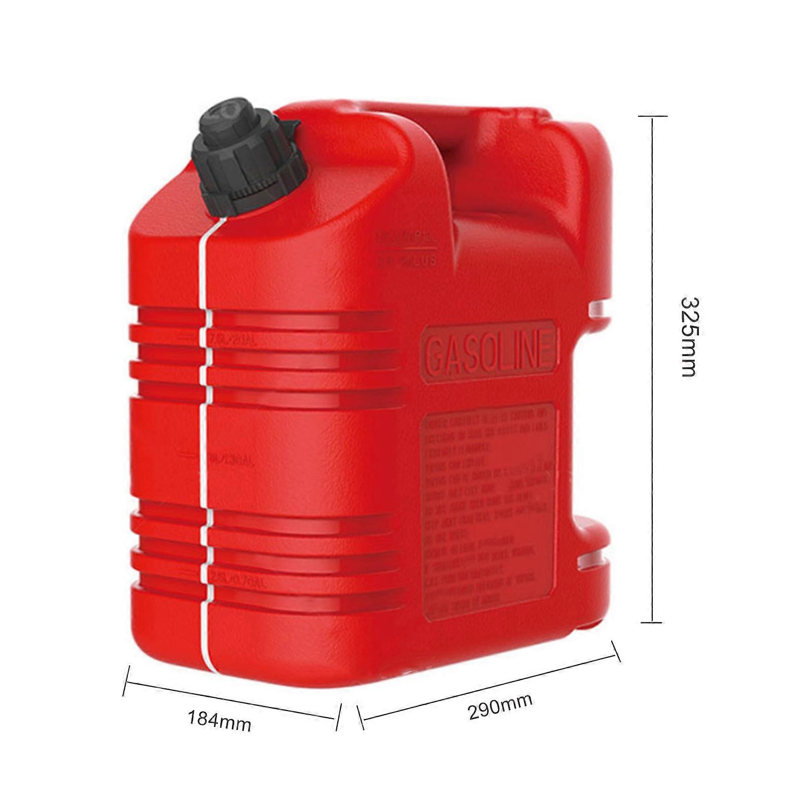 10L Spill-proof Gasoline Can Portable Automatic Shut-off Design Antistatic Petrol Bucket with Child Safety Lock