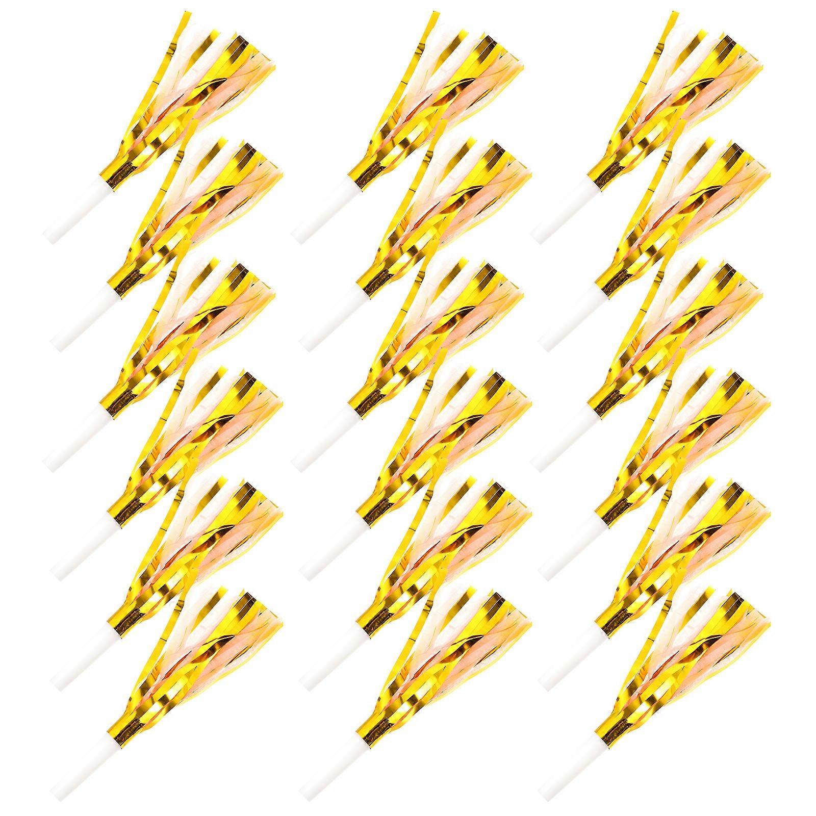 Plastic Whistles and Fringed Blowouts for Party Cheering Props Perfect for Birthday Carnival Events 18 Pcs