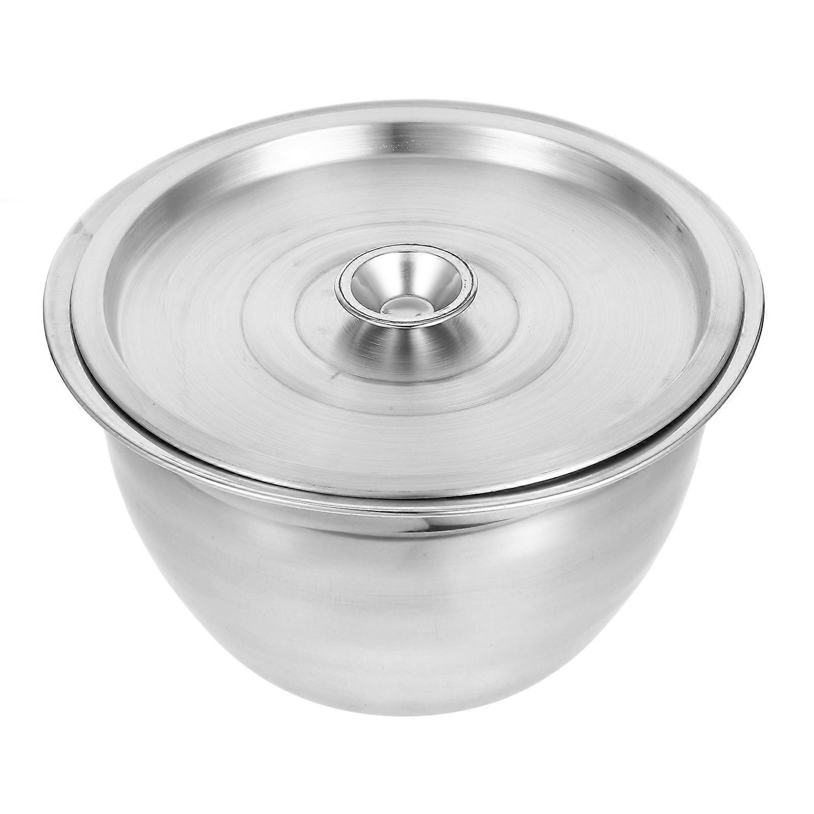 Metal Mixing Bowls with Lids for Cooking Baking Storage Round Stainless Steel Mixing 1 Set