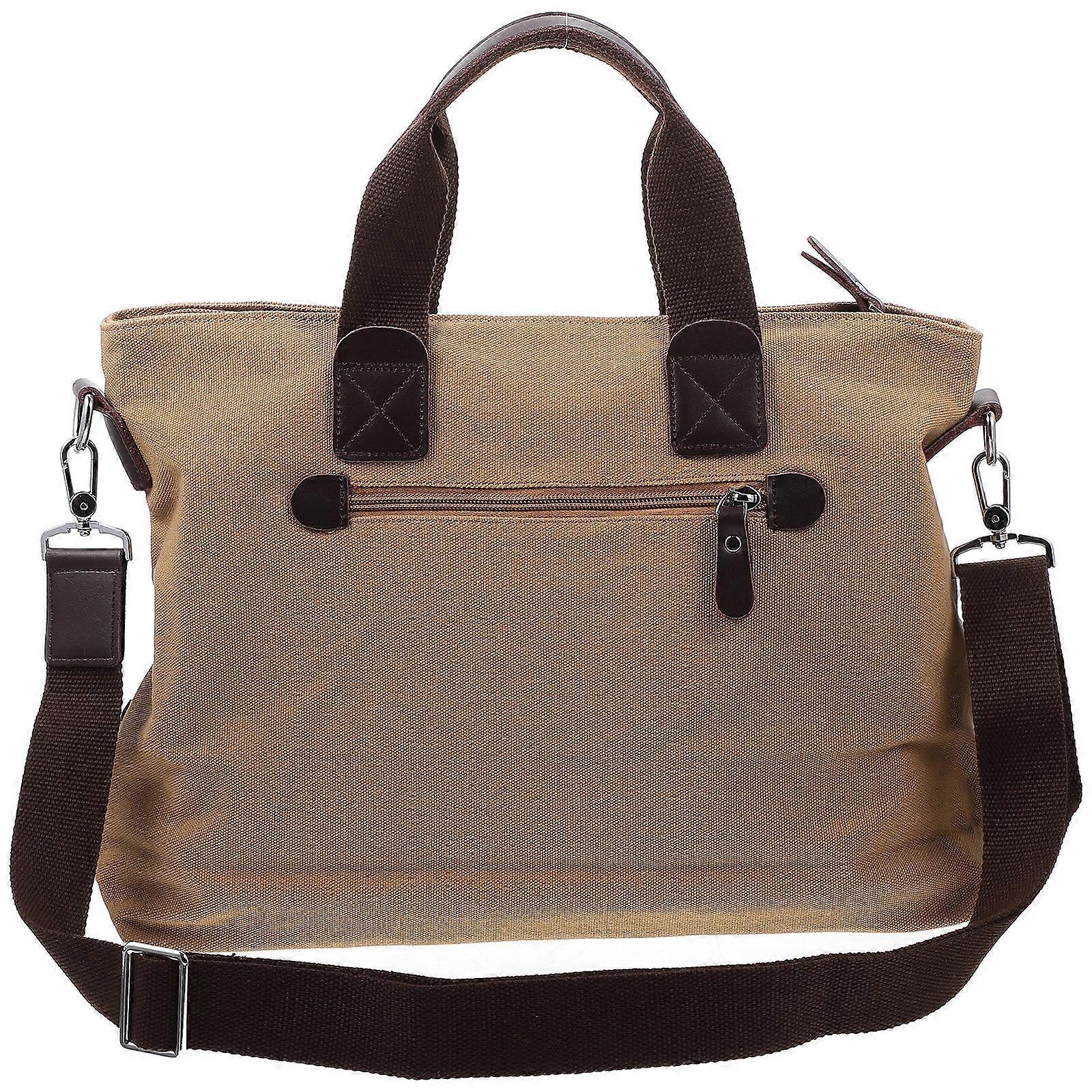 Simple Men's Canvas Crossbody Bag for Travel & Daily Use – Durable, Multi Purpose Storage