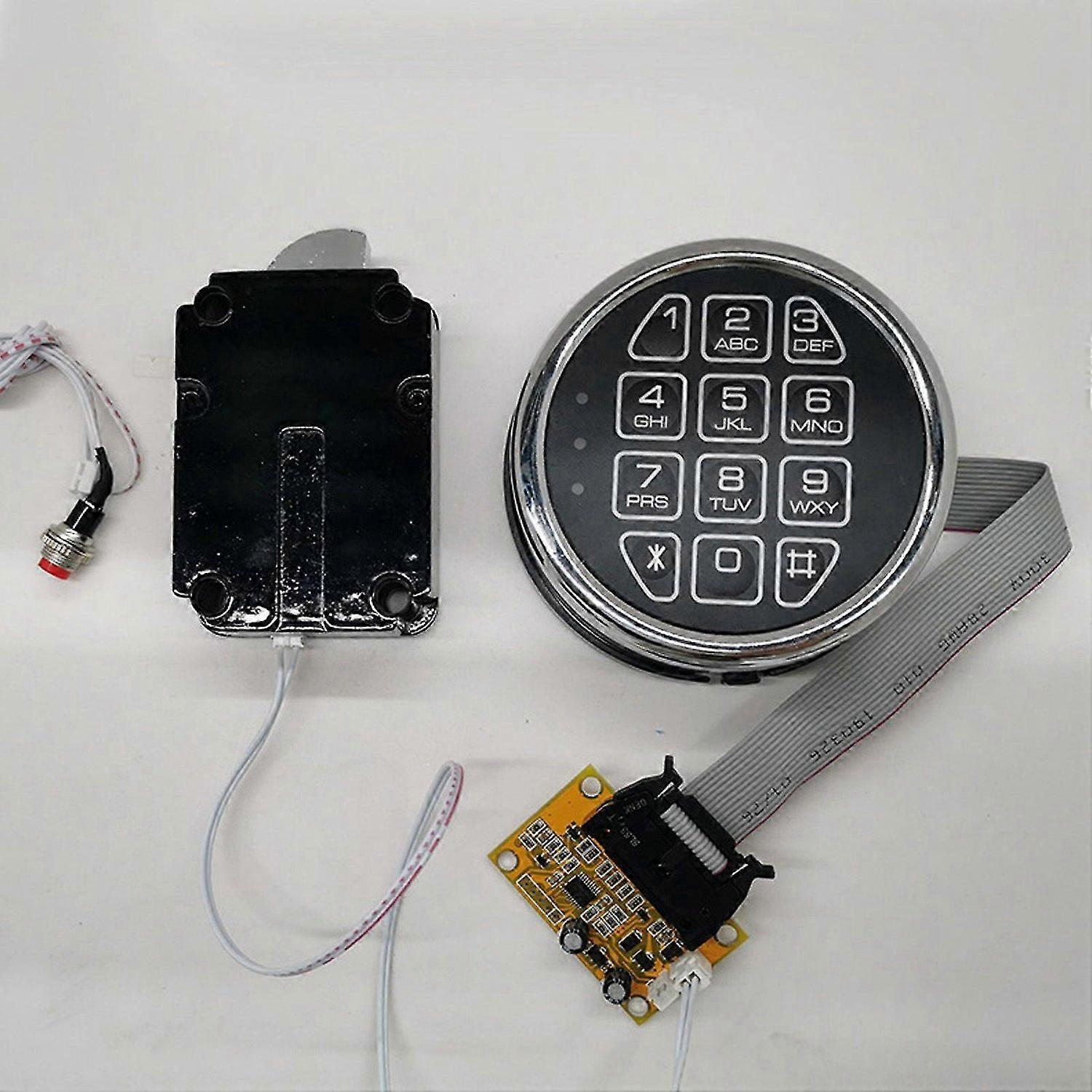 Stack on Gun Safe Lock Replacement with SwingBolt, Fireproof Chrome Keypad Elea5