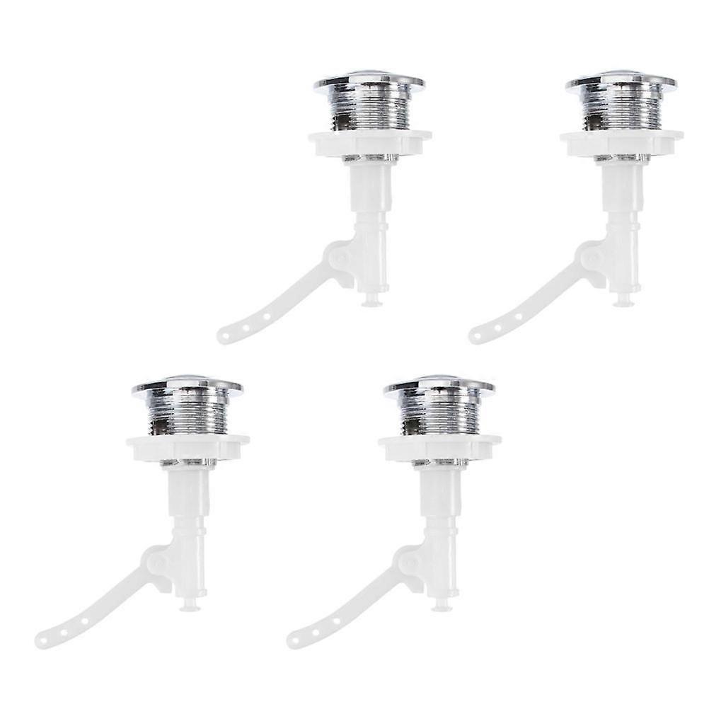 4pcs Push Button Toilet Flush Replacement Accessory for Home Toilet Tank – Easy Press Operation, Sturdy Design for Bathroom Upgrade