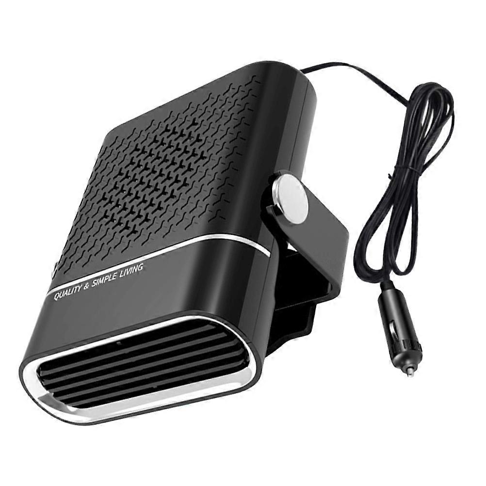 Portable Heating Car Mounted Heater Cold Weather ABS Copper Rectangular Design For Safe Driving 1Set