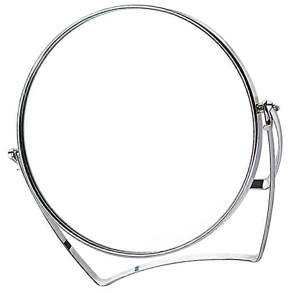 Desktop Makeup Mirror with Adjustable Angle, High Definition, Metal Frame, Compact Design for Vanity, Bedroom & Travel Use
