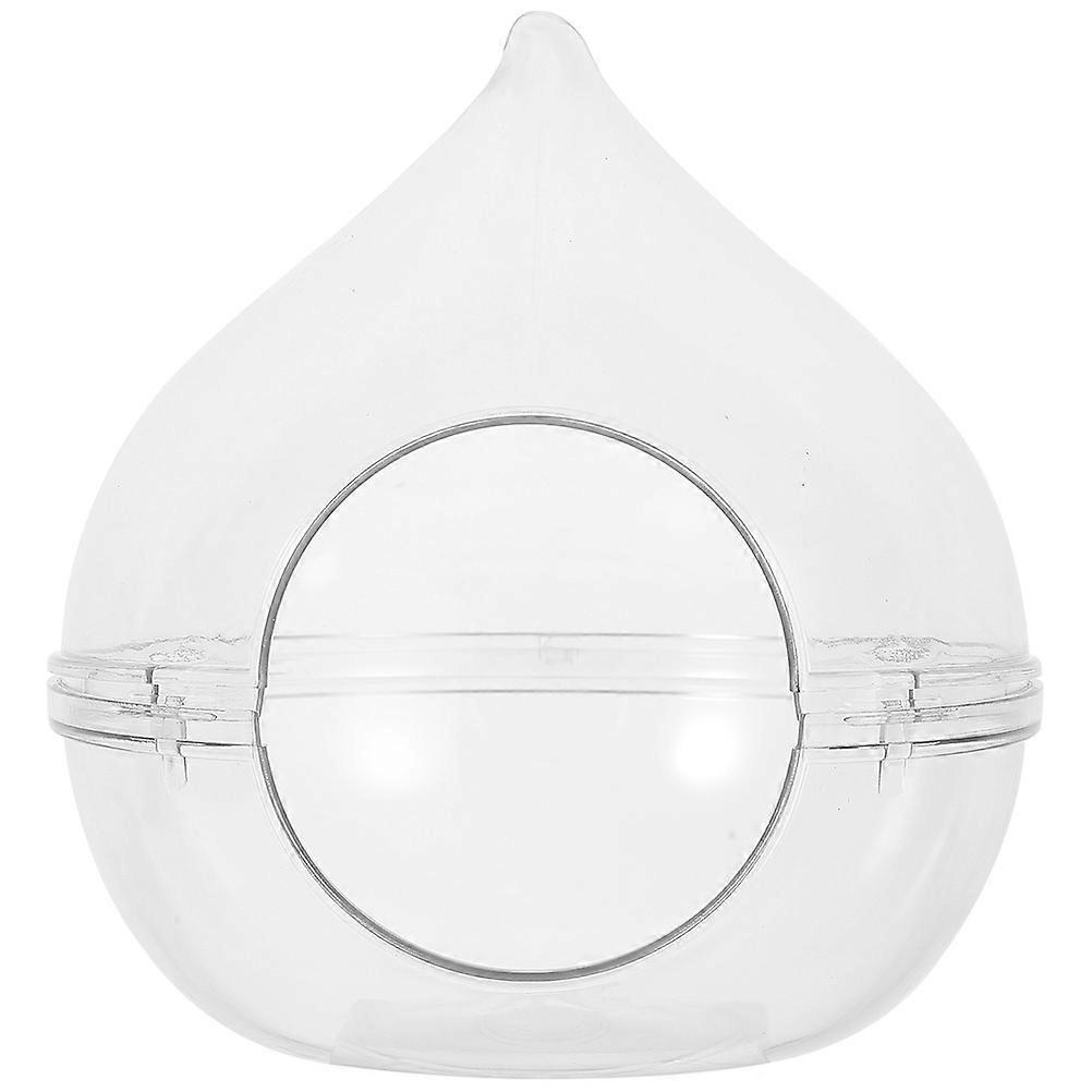 Small Animals Bathroom Accessories Acrylic Curved Bottom Hamsters 1Pack