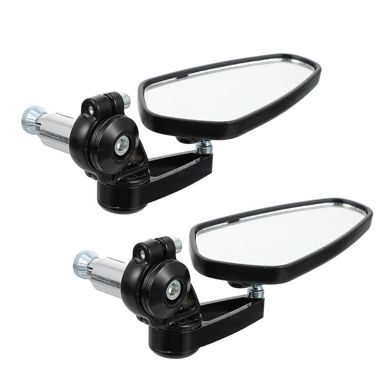 Aluminum Alloy Motorcycle Bar End Mirrors – Rotatable Rear View Mirrors for Bikes, Durable Design, Easy Installation