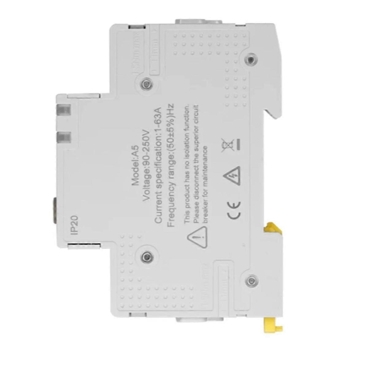 Tuya Zigbee Smart Circuit Breaker 63A Electricity Monitor Retardant Alarm Threshold Set APP Control