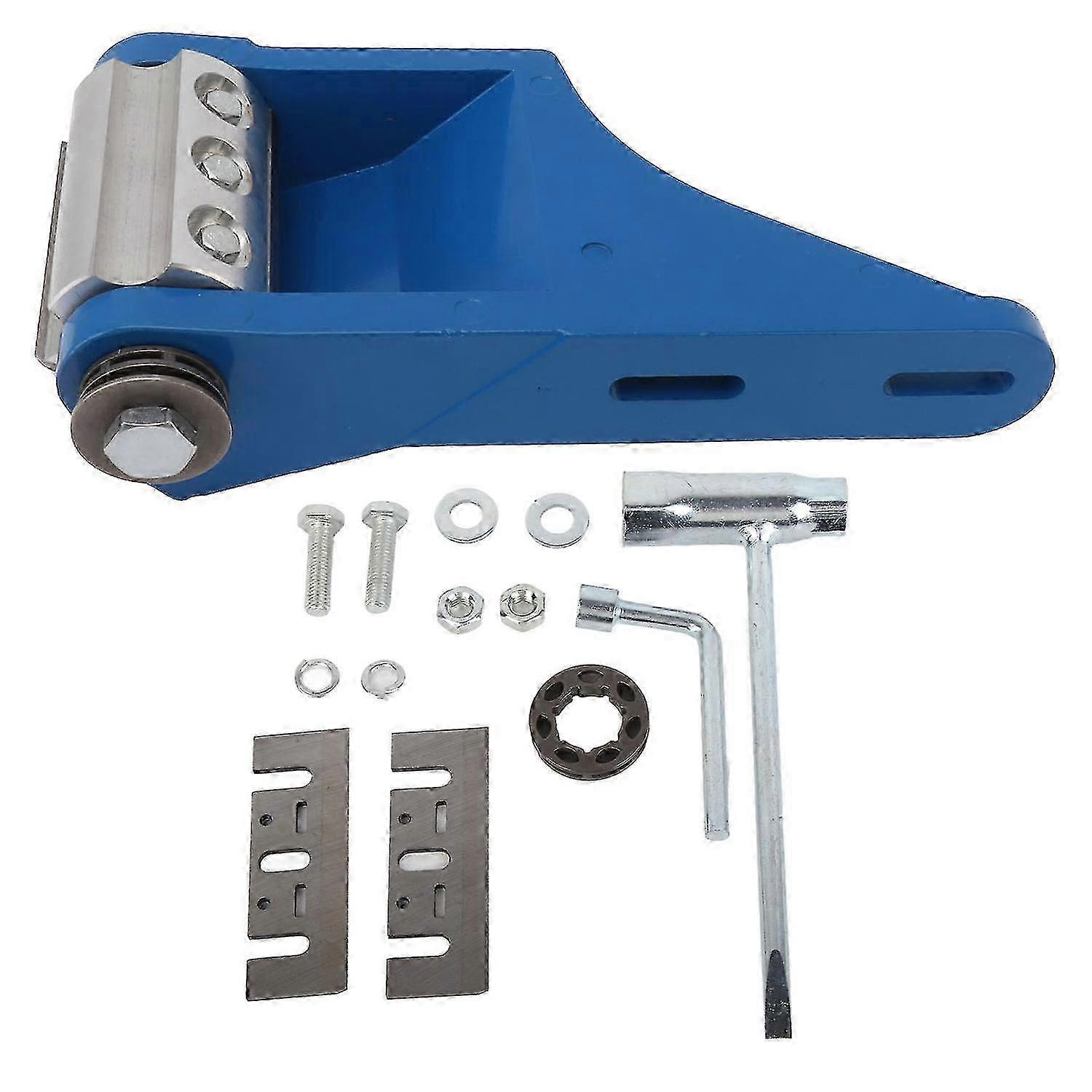 log peeler chainsaw driven blue log debarking tool compatible with sawmills timber processing