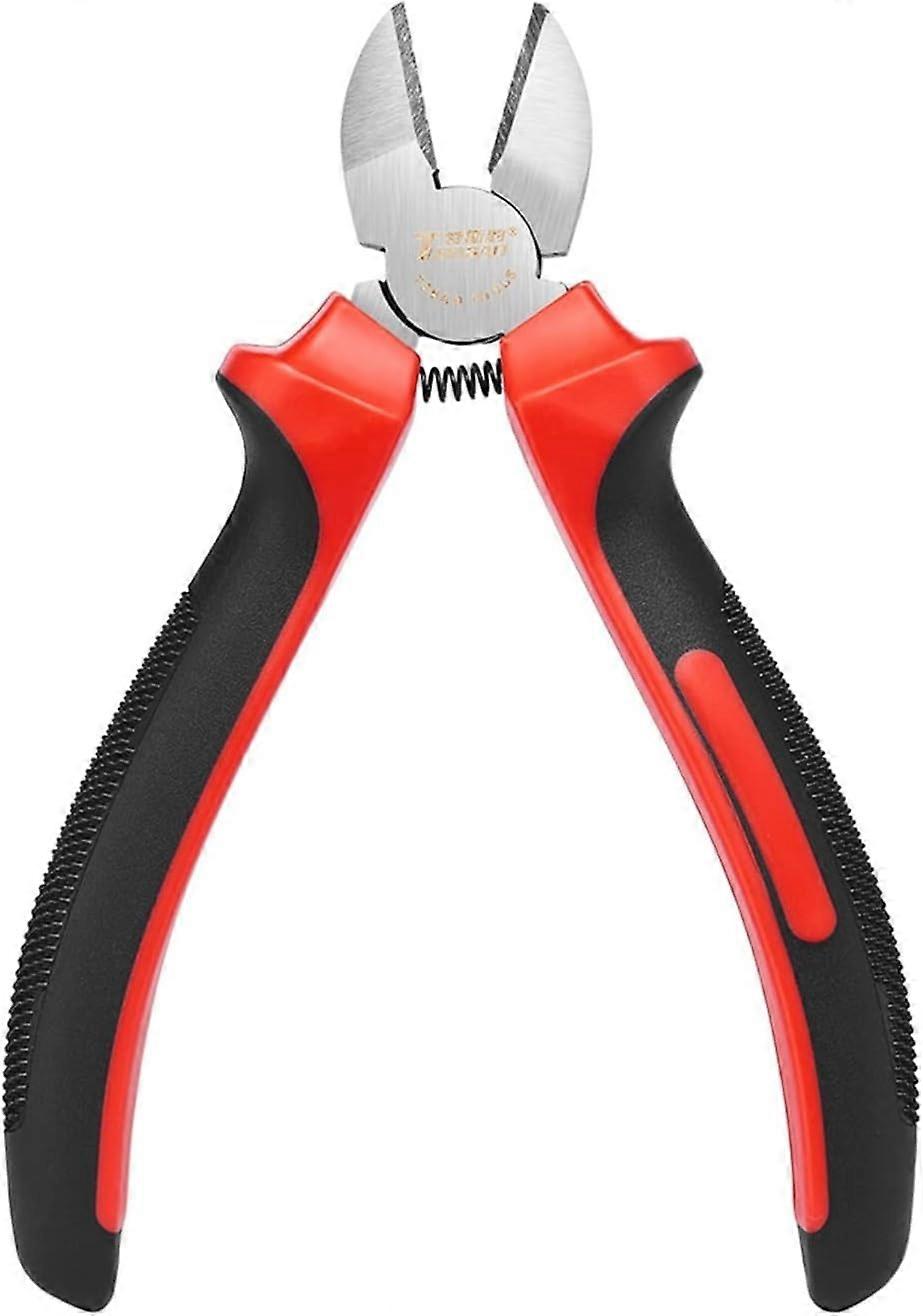 Pointed pliers, sidecutting diagonal pliers, carbon steel pliers, hand tools (A6INCH) Onecolor.