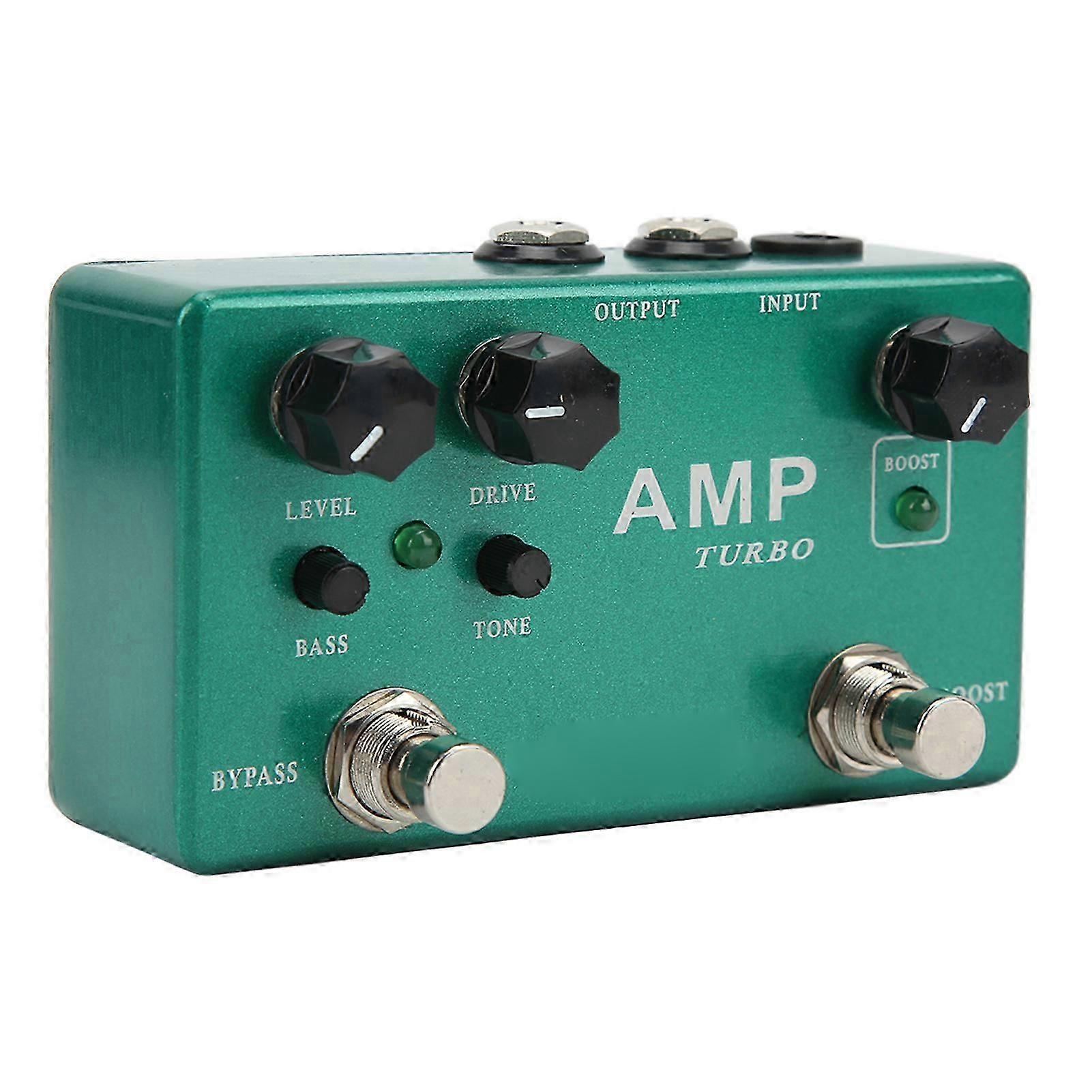 Overdrive Boost Effect Pedal Metal Multifunctional 2 in 1 Guitar Pedals with True Bypass