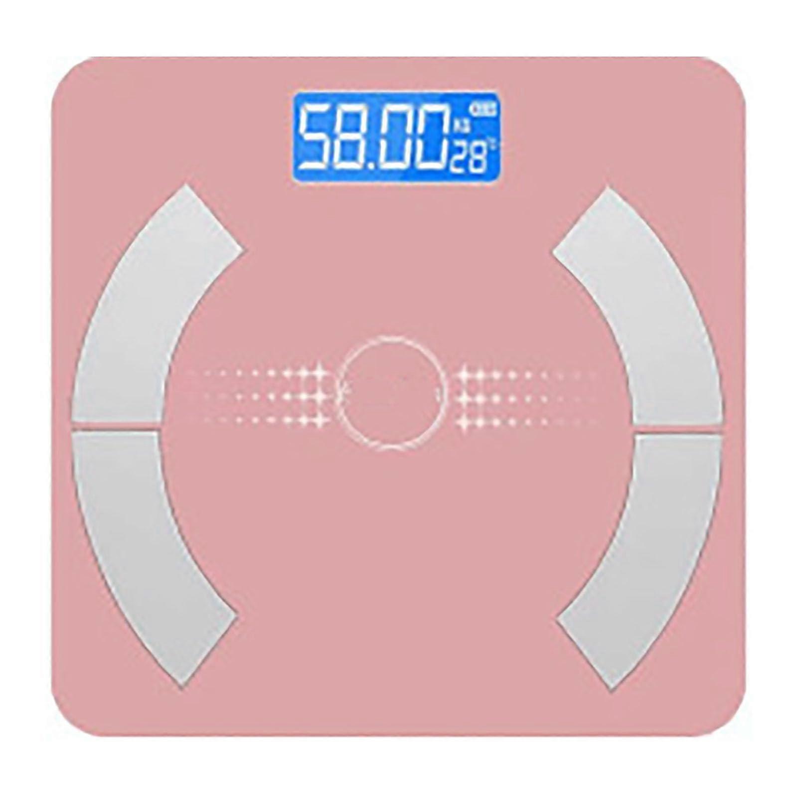 High Precision Tempered Glass Body Fat Scale 2-180 kg with LCD Display and Night Vision Backlight for Women's Health Monitoring