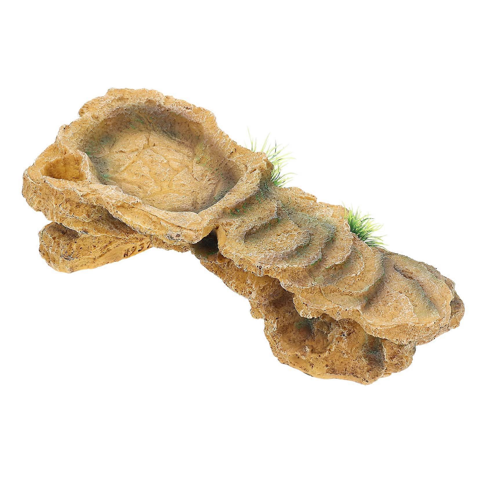 Turtle Sun Platform Made of Resin  
Hideout for Reptiles  
Habitat Accessories  
Retreat for Lizards and Small Pets  
Durable and Colorful