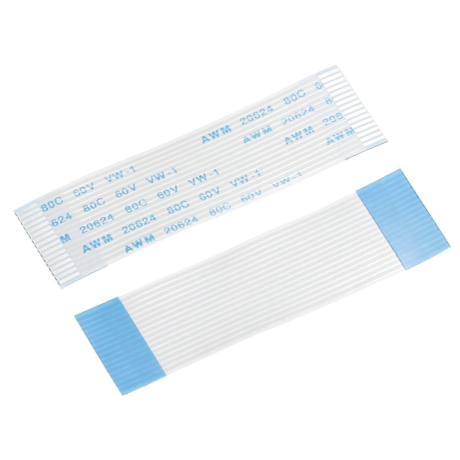 Flexible Flat Cable Extension Ribbon Cable 16 Pins 1.0 mm Grid 60 mm for 3D Printer DIY Camera Screen and DVD Player Connection A Type Pack of 8