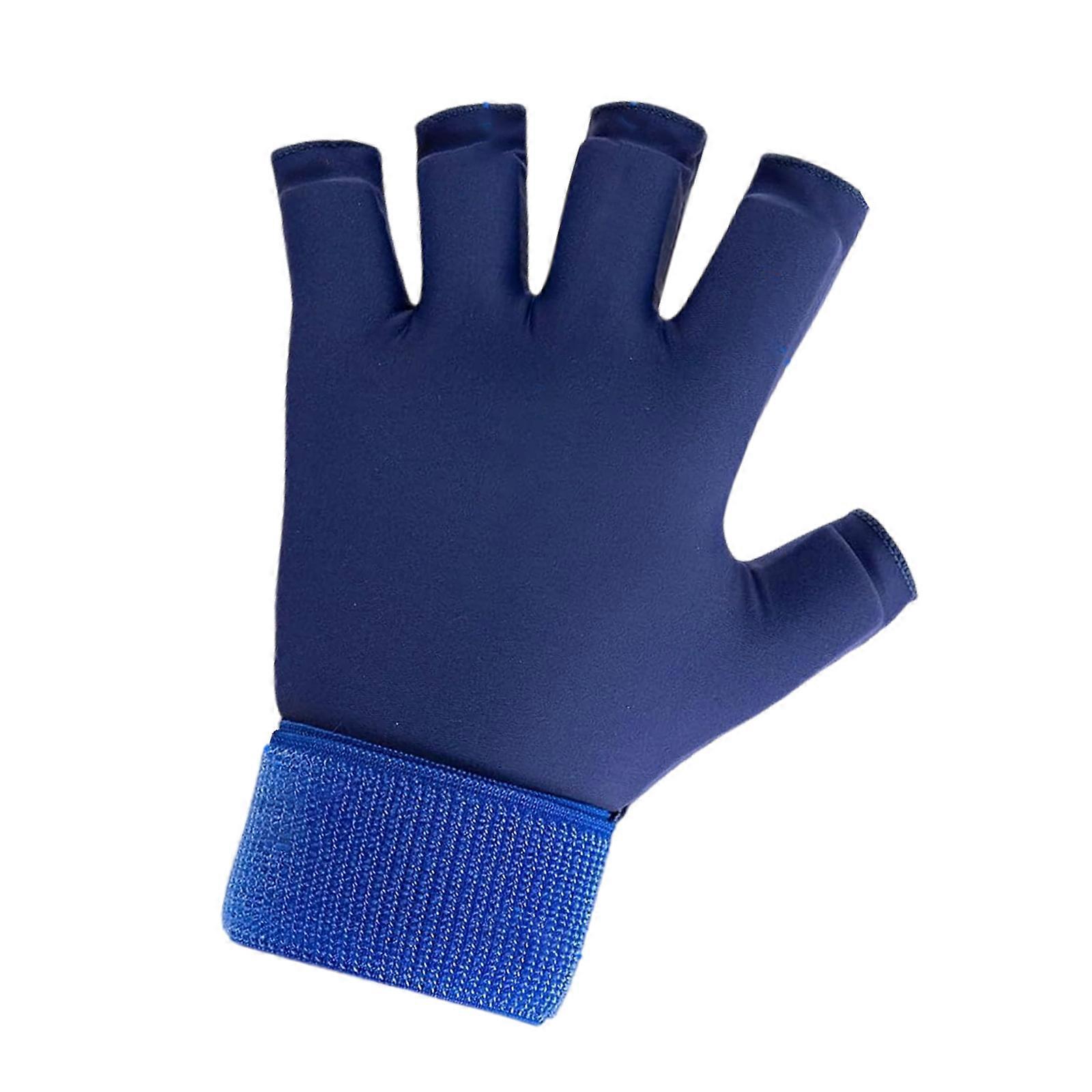 Reusable Gels Finger Compression Ice Wrist Wrap For Extended Cold Therapy Two Layer Insulation  Navy blue