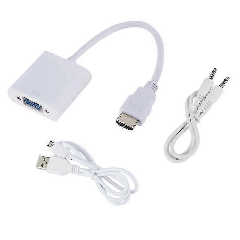 Konwerter VGA na HDMI z wbudowanym audio i zasilającym
