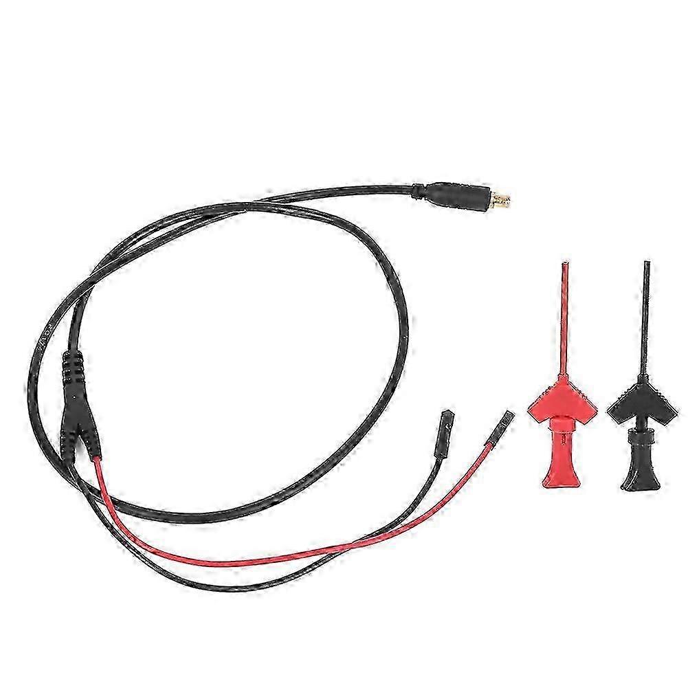 Test Cable Jumper Wire Connector with 2mm Testing Hook Red Black Opening for Oscilloscopes