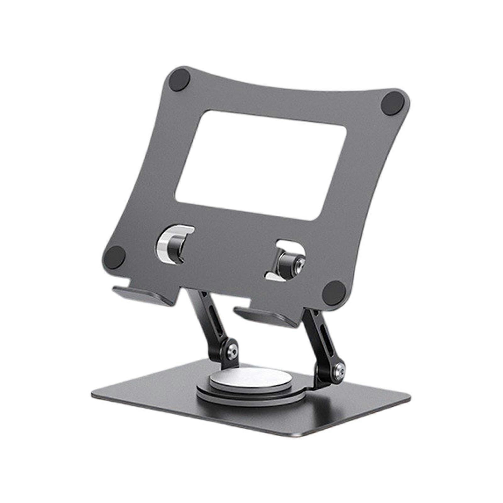 Foldable Tablet Bracket Stand Portable Laptop Bracket Heat Dissipation 360 Degree Rotatable Adjustable Stand for Laptop  grey