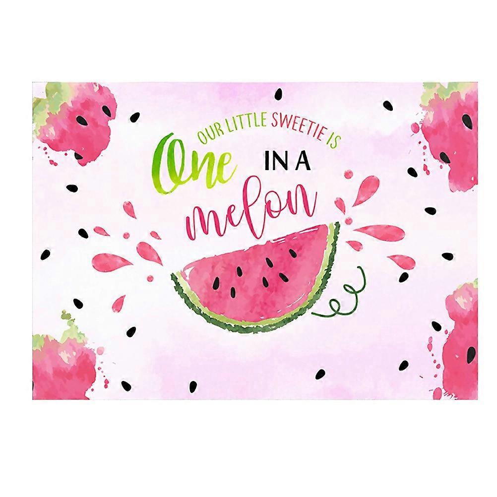 Watermelon Theme Birthday Backdrop Cloth for Decoration Use 1Pcs