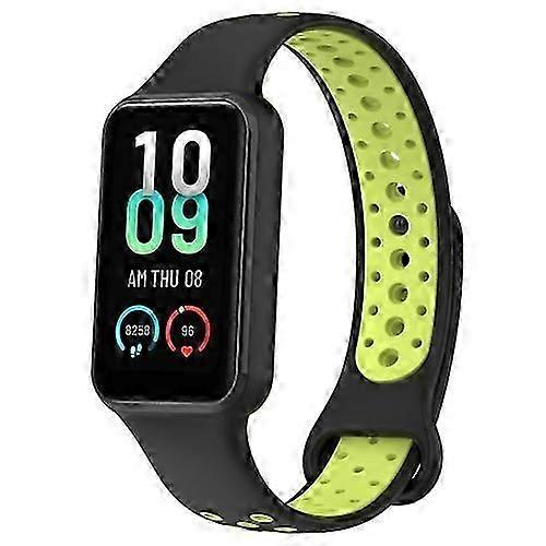 For Amazfit Band 7 Loop Two-Color Breathable Silicone Watch Band