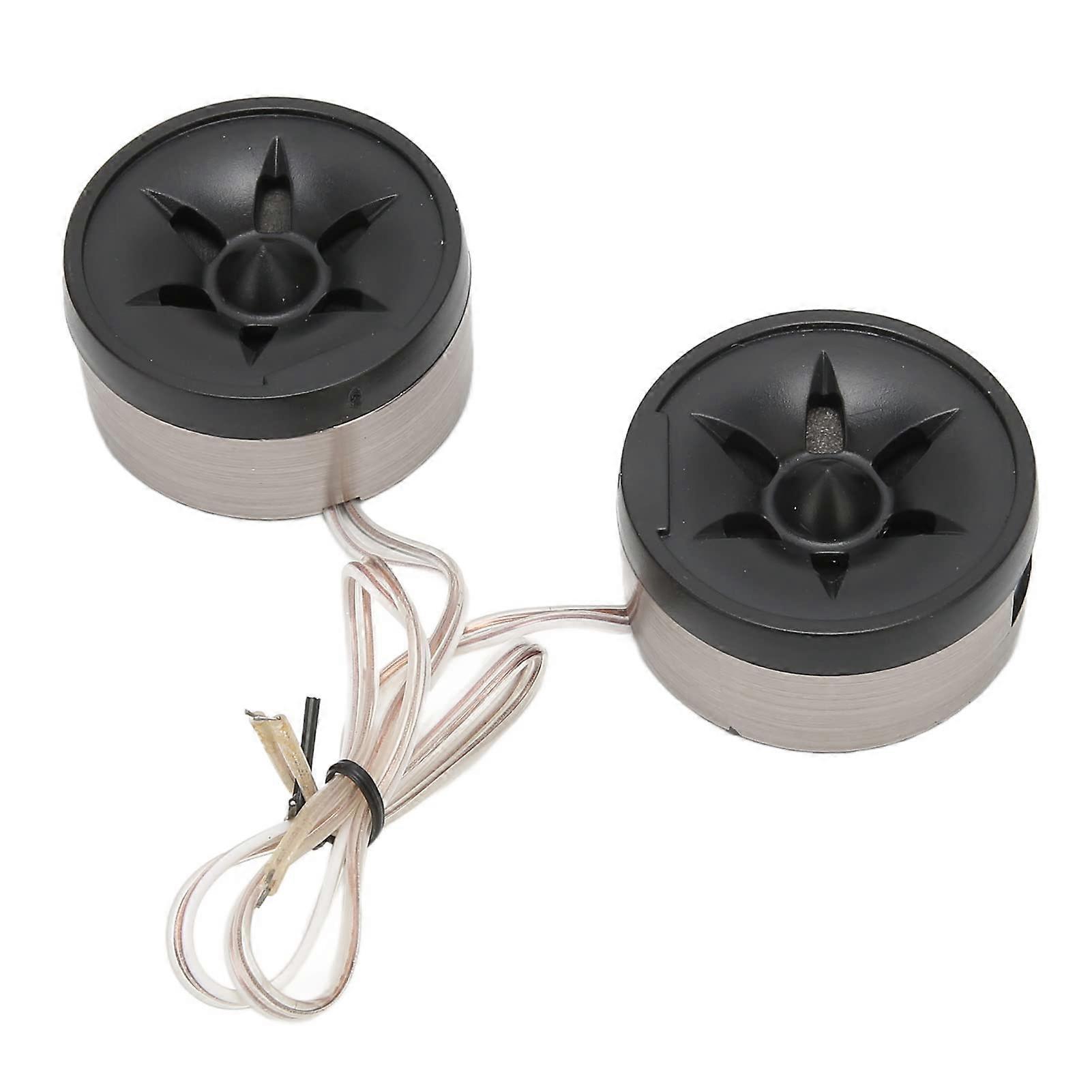 Car Speakers 2-Piece Dome Tweeter Set, 97 dB, 350 W Max, 8 Ohm, Interior Car Audio System