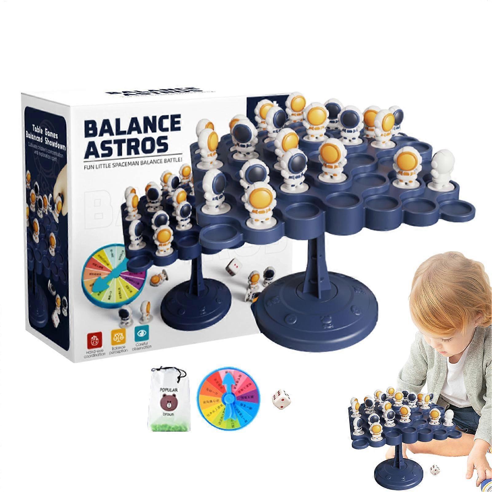 Balance Board, Balance Tree Toy, Balance Tree Counting Toy, Educational Tabletop Game, Balance Math Game for Boys and Girls with 50 Astronauts