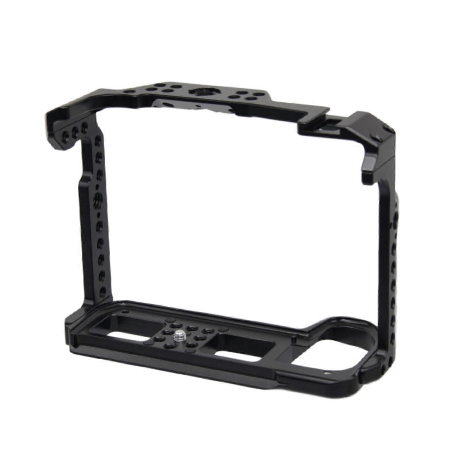 Camera Cage For S1H S1R SLR Cameras With 1/4 And 3/8 Threaded Holes Plus Cold Shoe Slots For Accessory Flexibility Multicolor