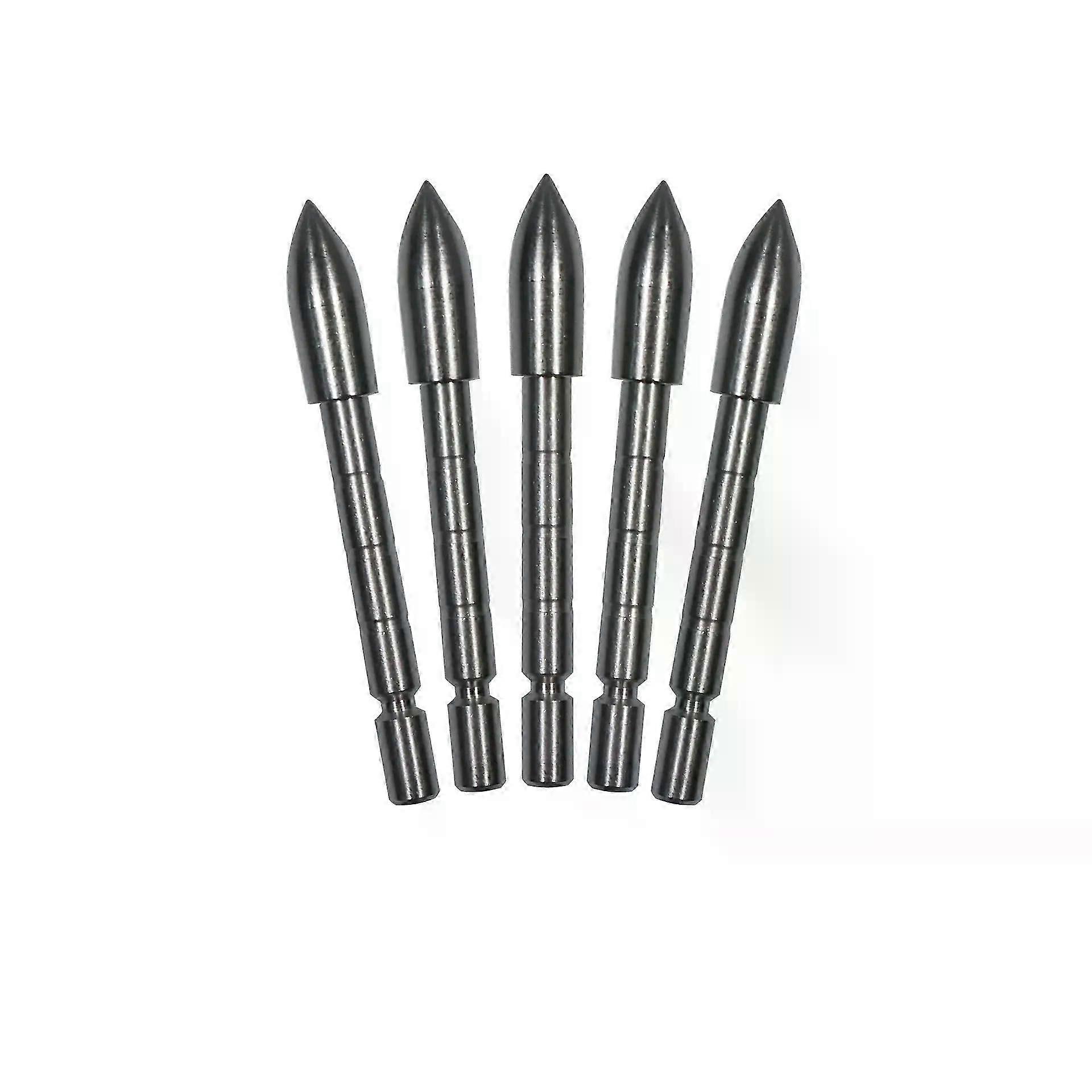Rustfritt stål innsats pilpunkt 12/24 stk bueskyting pilhode 80-120 korn passer for 42 mm skaft