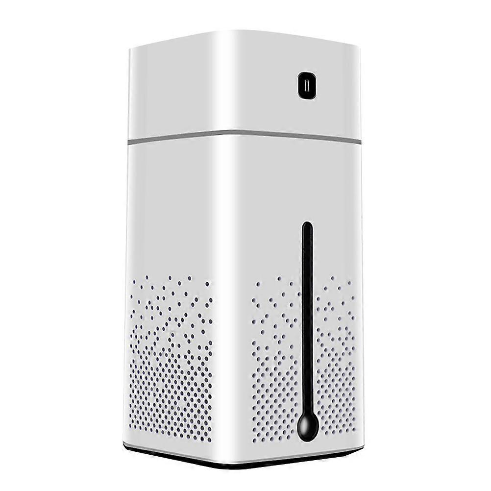 Mini Humidifier for Home Use with Seven Color Lights Automatic Timer ABS Material White 9 Hours