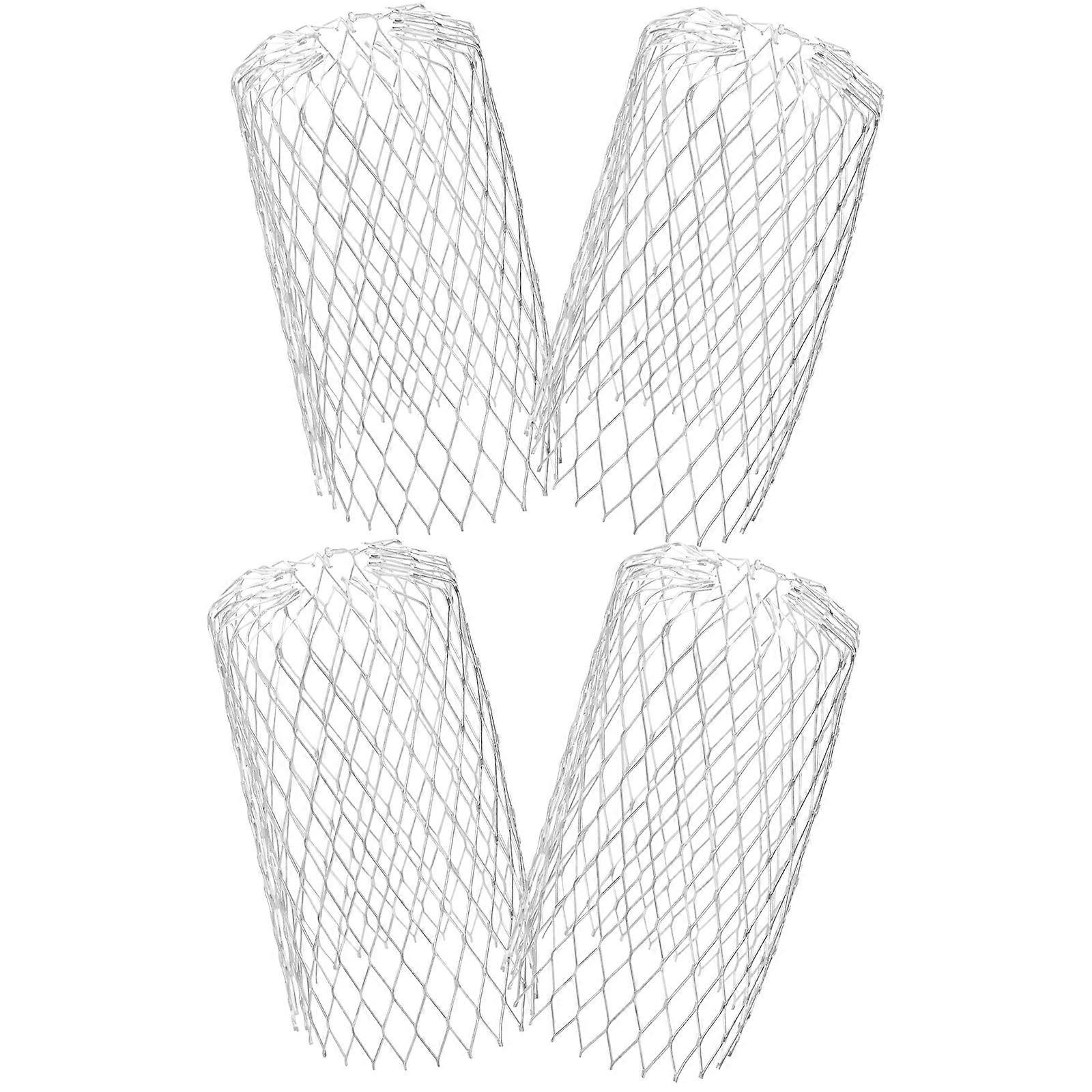 4pcs Durable Mesh Gutter Guards for Leaf Protection, Easy Install Roof Drainage Strainer Covers, Universal Fit for Gutter Protection