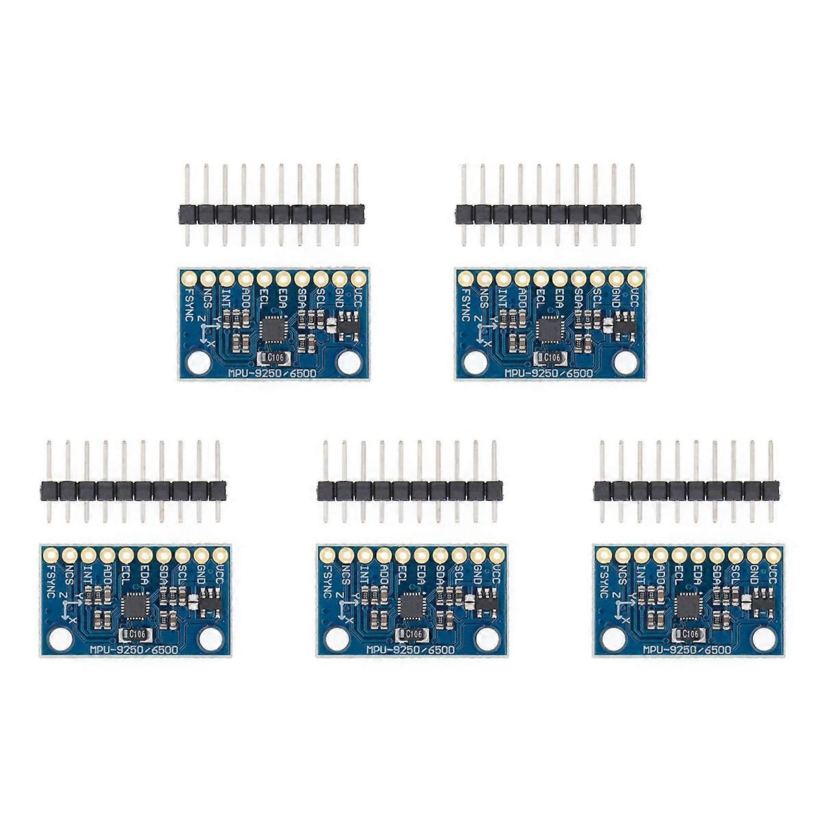 5X MPU-9250 -9250 9- Sensor Module I2C/SPI Communications Thriaxis Gyroscope + Triaxial Acceleromete