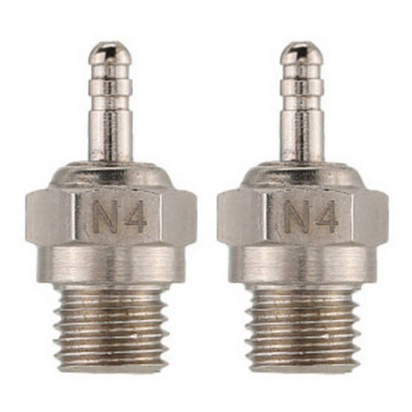 2X N4 Glow Plug Spark Plug for 1/10 Rc Car Boat
