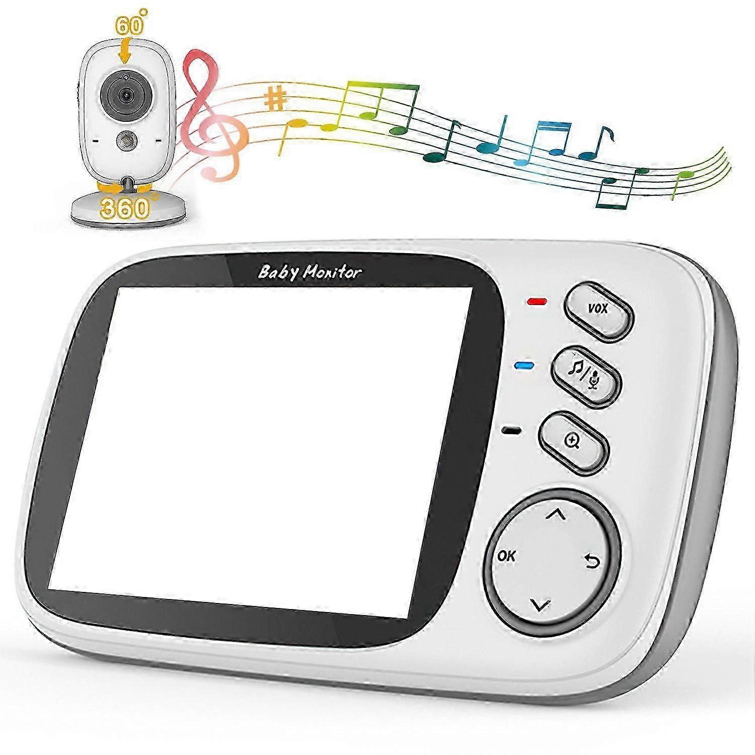 Baby monitor with two-way audio, night mode, temperature display, and reliable monitoring features