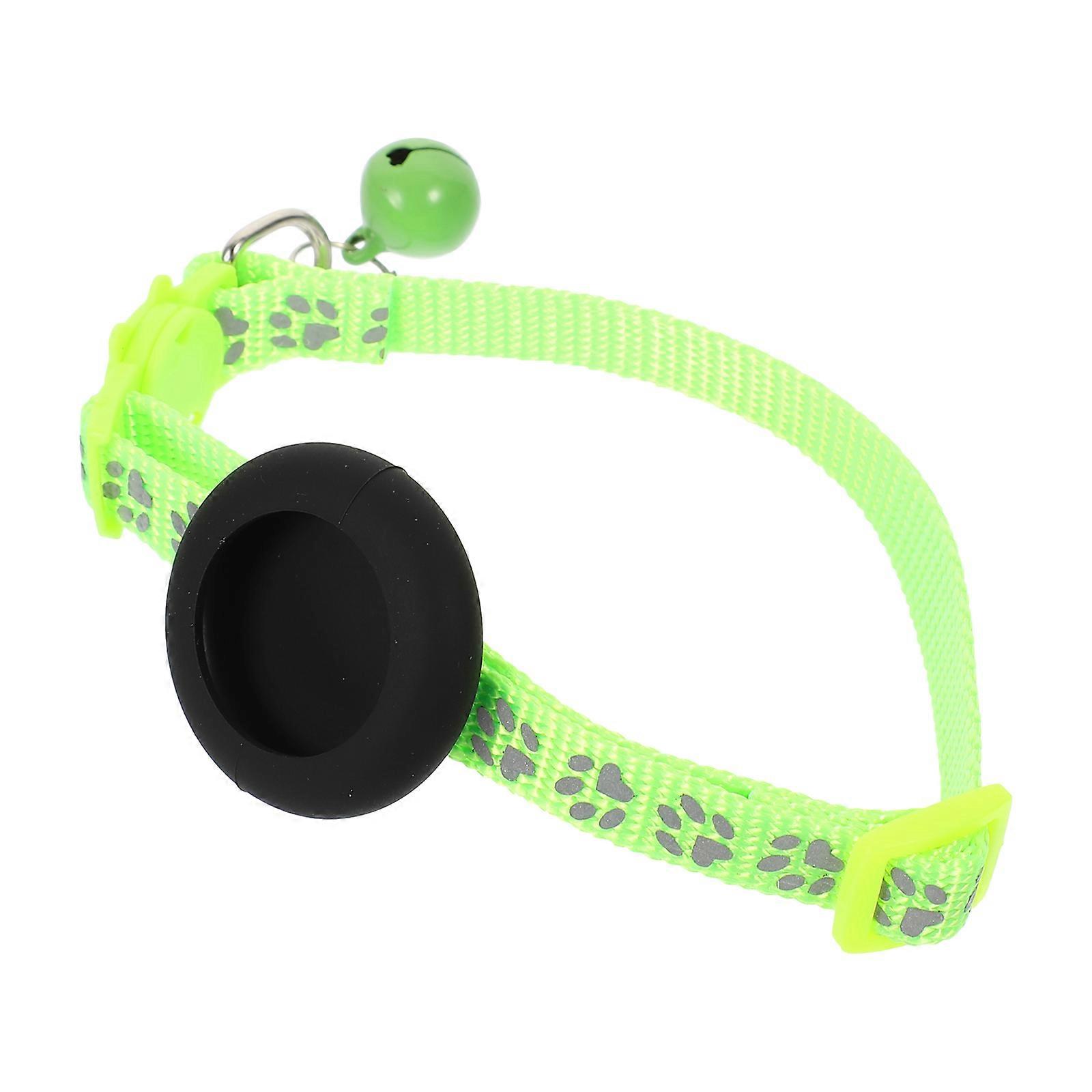 Tracer Cat Collar Anti-Lost For Pet Owners Neck Size 22cm-35cm Green 1Pack