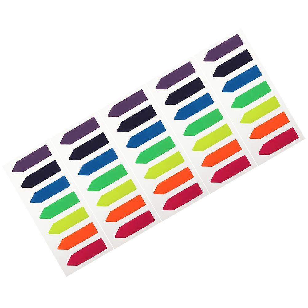 Creative Bookmark Highlighter Labels for Decoration Assorted Color PET Material 5 Sheets