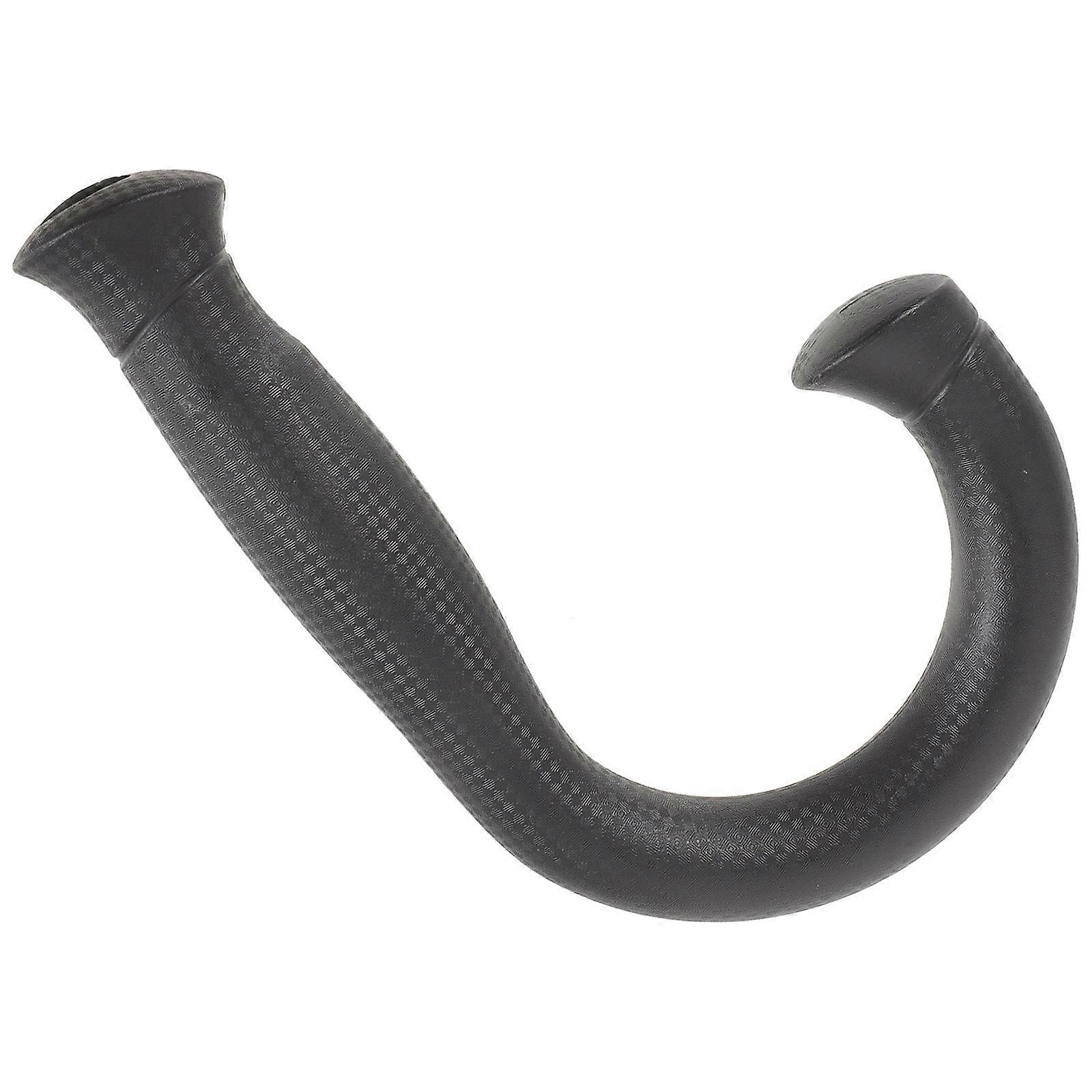 Compact Umbrella Handle Repairing Umbrella Handle Grip Curved Hook Deep Brown 1Set