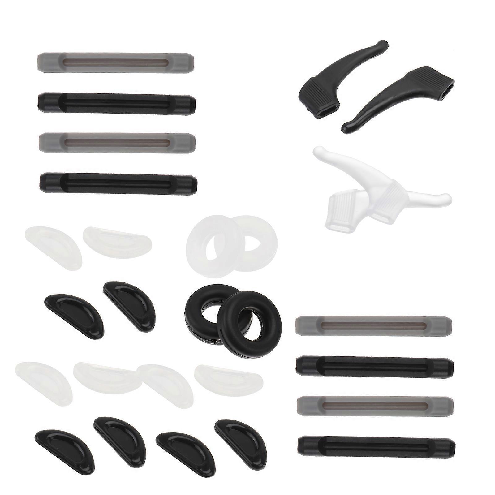 Silicone Glasses Leg Covers for Secure Fit While Running Swimming or Gymnastics Black 1 Set