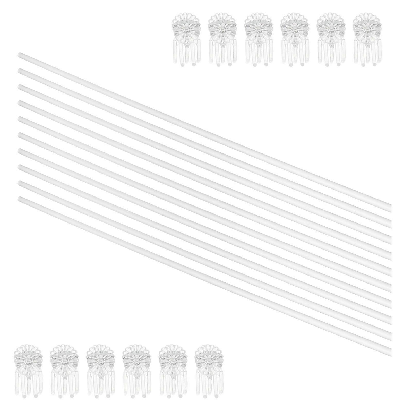 Transparent Acrylic Plant Stakes for Home Use Durable and Easy to Install Supports Multiple Plants 1 Set