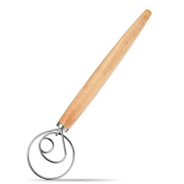 Stainless steel coil egg whisk DIY bread dough baking tool.